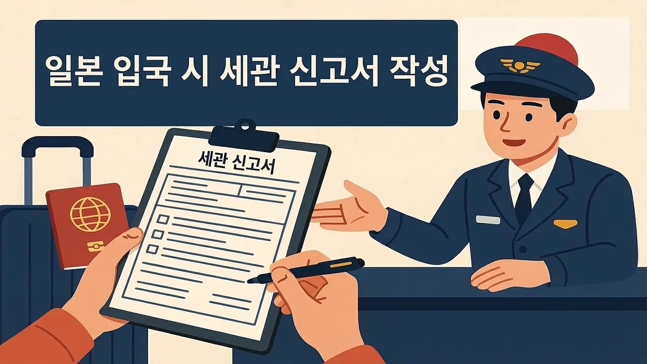일본 입국 시 세관 신고서 작성 방법 (상세 가이드)