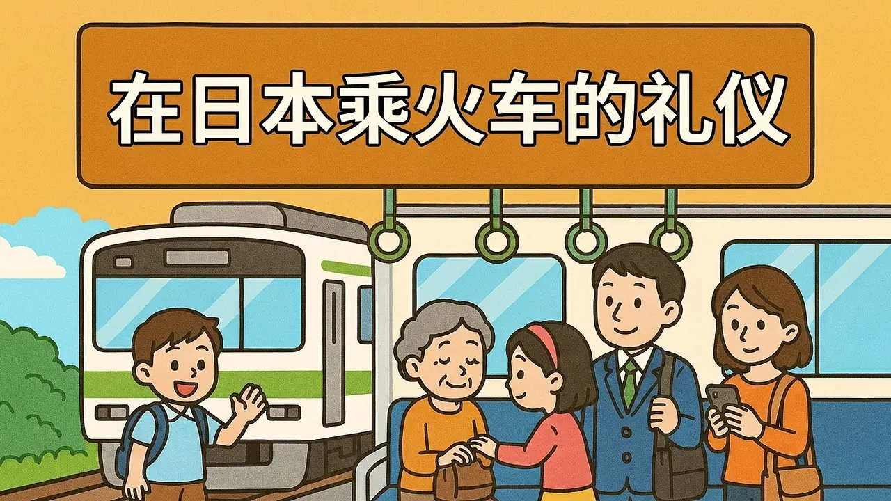 在日本乘电车时的行为规范 - 8条需知规则
