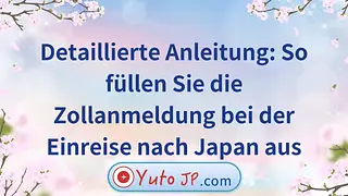 Detaillierte Anleitung: So füllen Sie die Zollanmeldung bei der Einreise nach Japan aus