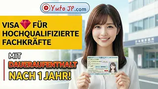 Japanische Daueraufenthaltserlaubnis nach 1 Jahr für Hochqualifizierte erhalten