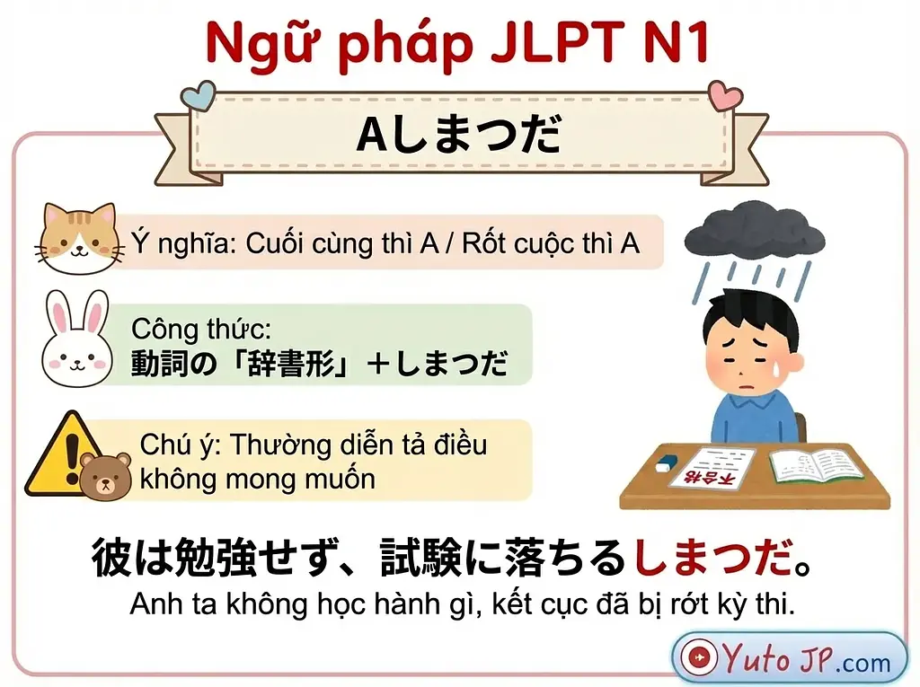 Tóm tắt ngữ pháp JLPT N1 - Phần 1