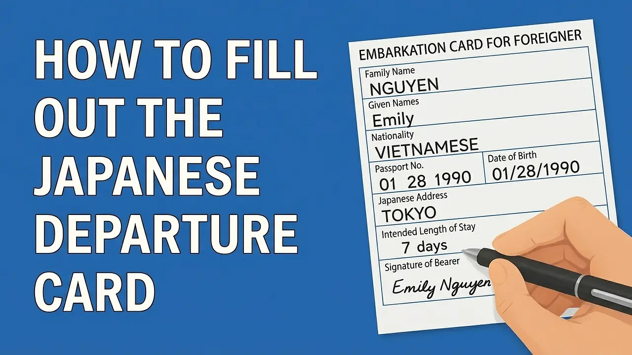 How to Fill Out the Departure Declaration Form at Japanese Airports in Detail