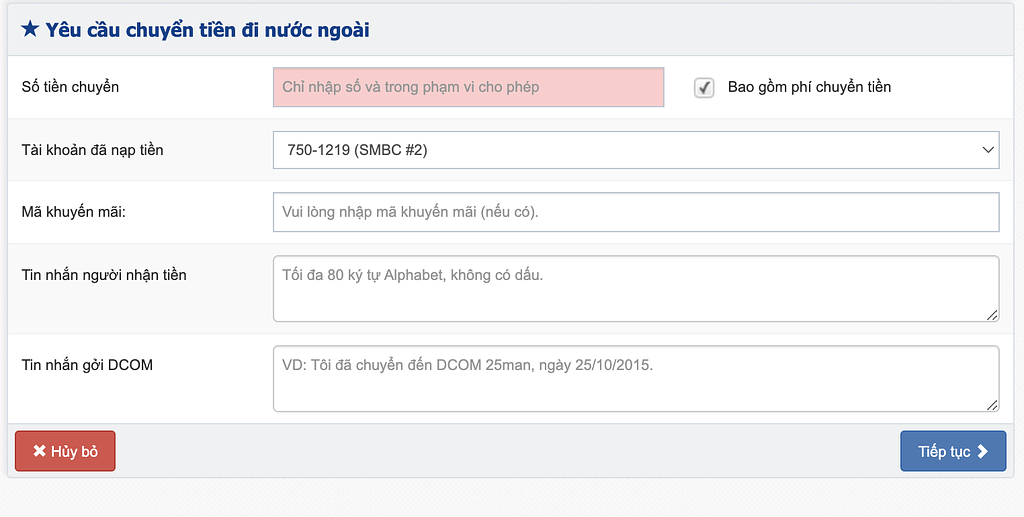 Chuyển tiền từ Nhật về Việt Nam thông qua dịch vụ DCOM