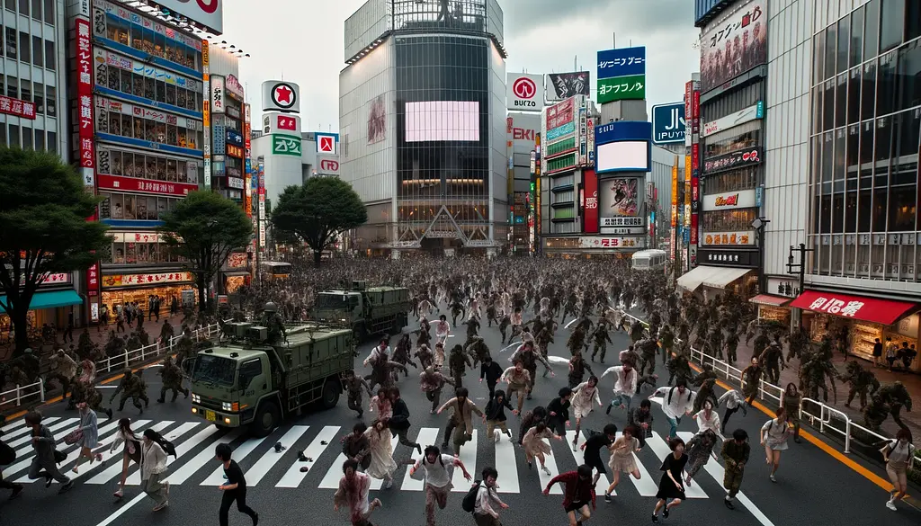 Giả sử đại dịch zombie bùng phát ở Nhật Bản - Phần 1: Sự sụp đổ của Tokyo