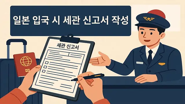 일본 입국 시 세관 신고서 작성 방법 (상세 가이드)
