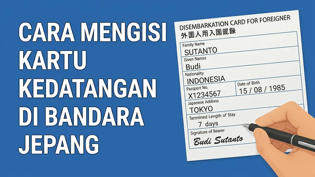 Cara Mengisi Kartu Keberangkatan di Bandara Jepang Secara Detail