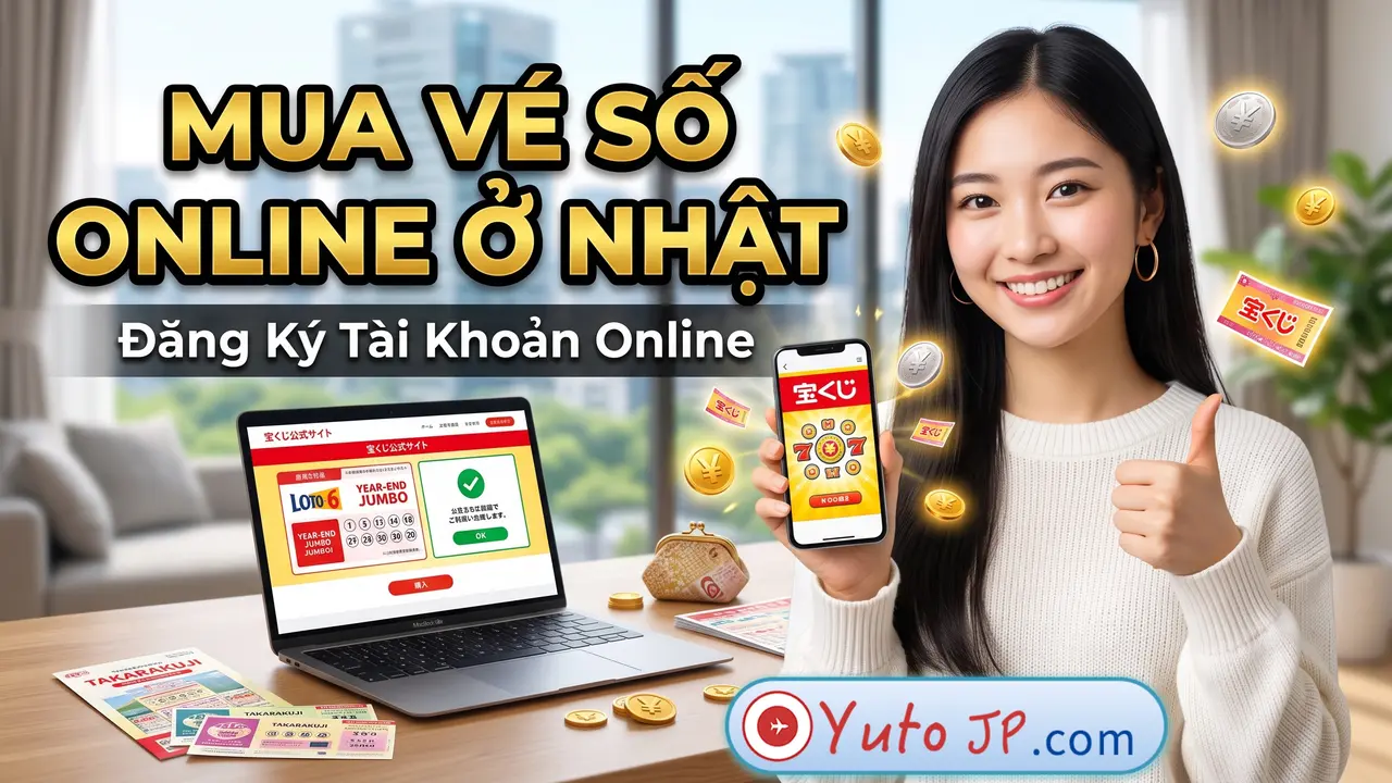 Hướng dẫn cách đăng ký tài khoản mua xổ số online tại Nhật Bản