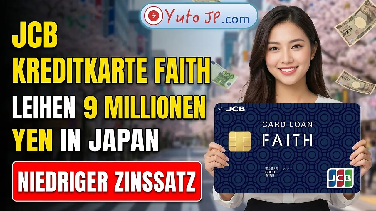 Anleitung zur Beantragung des JCB Card Loan FAITH: Bis zu 9 Millionen Yen Kreditlimit in Japan