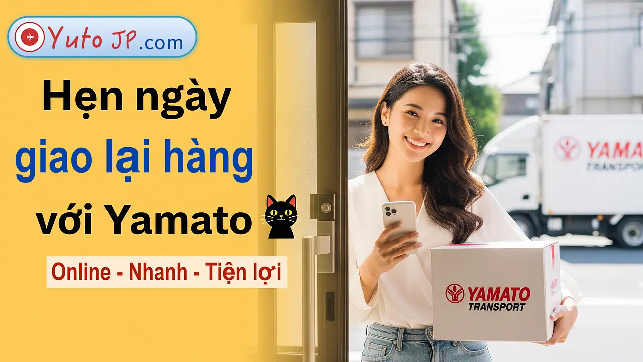 Cách hẹn giao hàng lại với Yamato (Kuroneko) khi vắng nhà, hoàn toàn online
