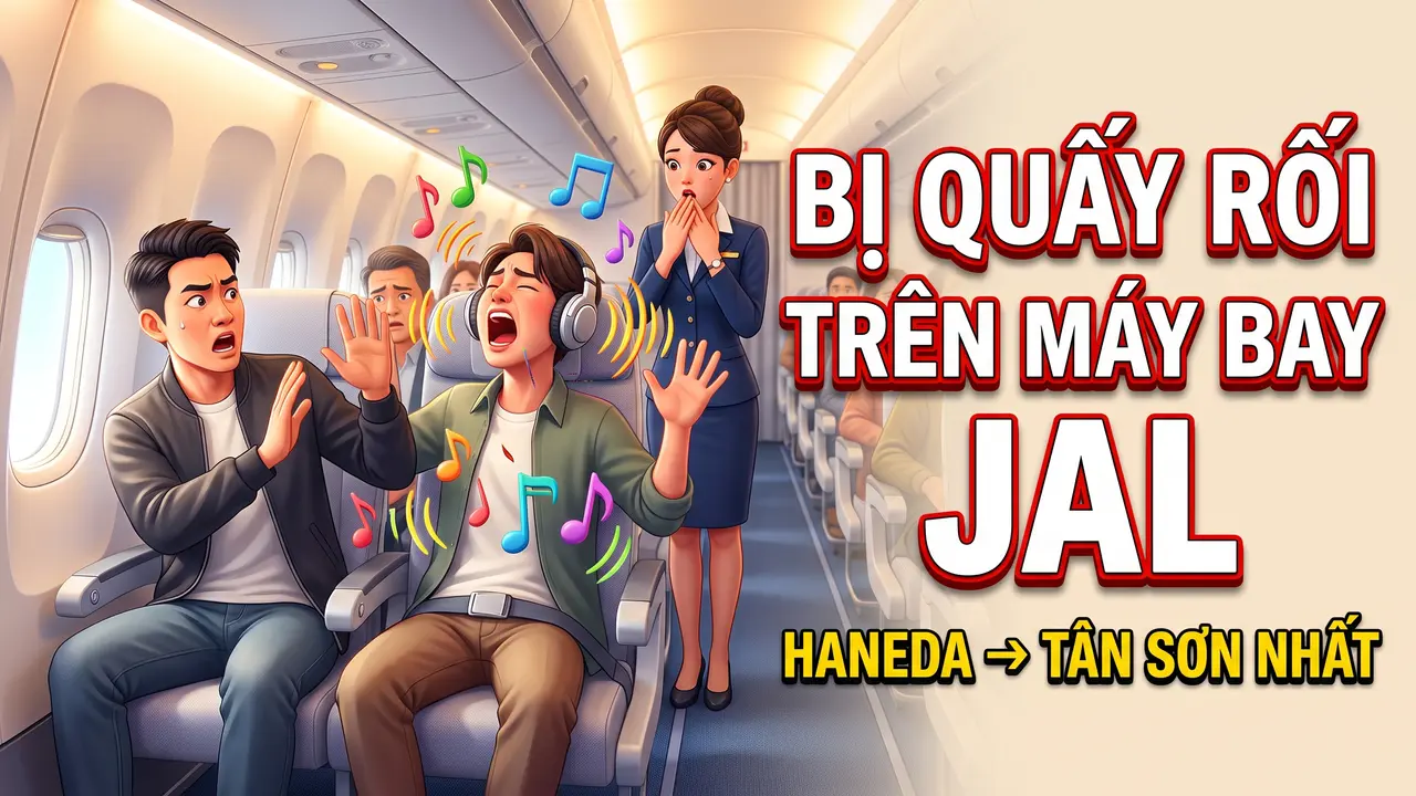 Trải nghiệm đối đầu với phần tử nguy hiểm người Nhật trên chuyến bay Japan Airlines
