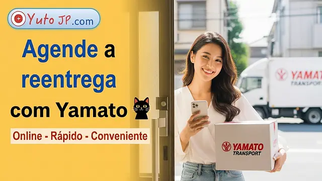 Como reagendar a entrega da Yamato (Kuroneko) online em caso de ausência