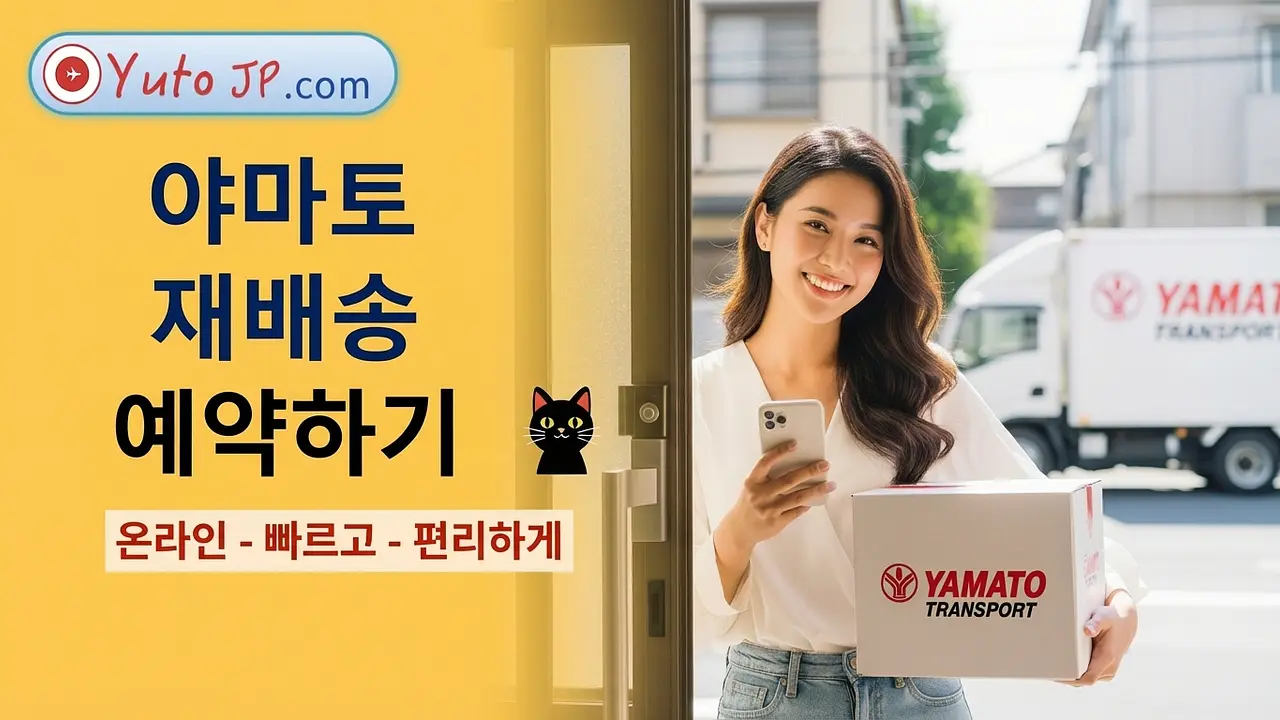 집에 없을 때 Yamato (Kuroneko) 배송 재예약하는 방법, 완전히 온라인으로