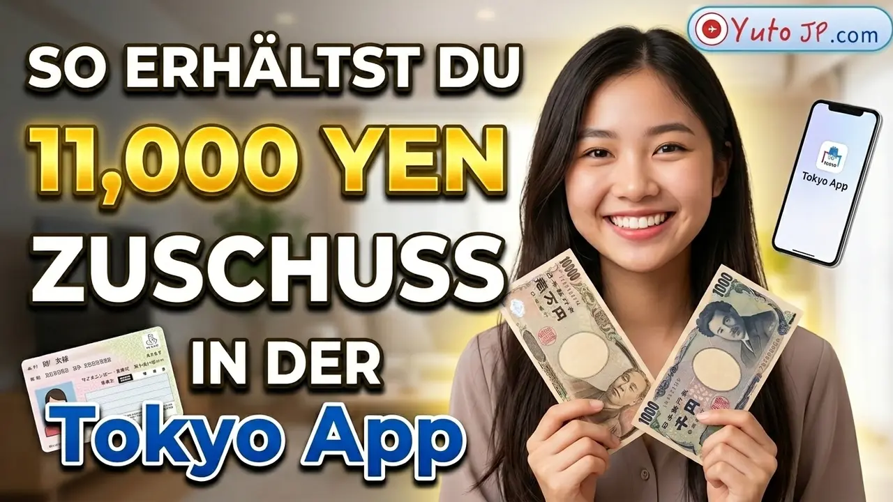 Anleitung zum Erhalt des 11.000 Yen Zuschusses der Stadtverwaltung Tokio