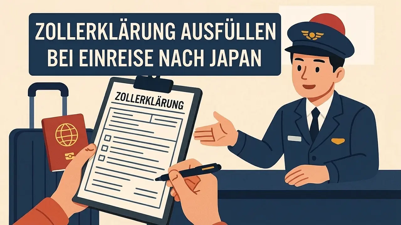Detaillierte Anleitung zum Ausfüllen der Zollerklärung bei der Einreise nach Japan