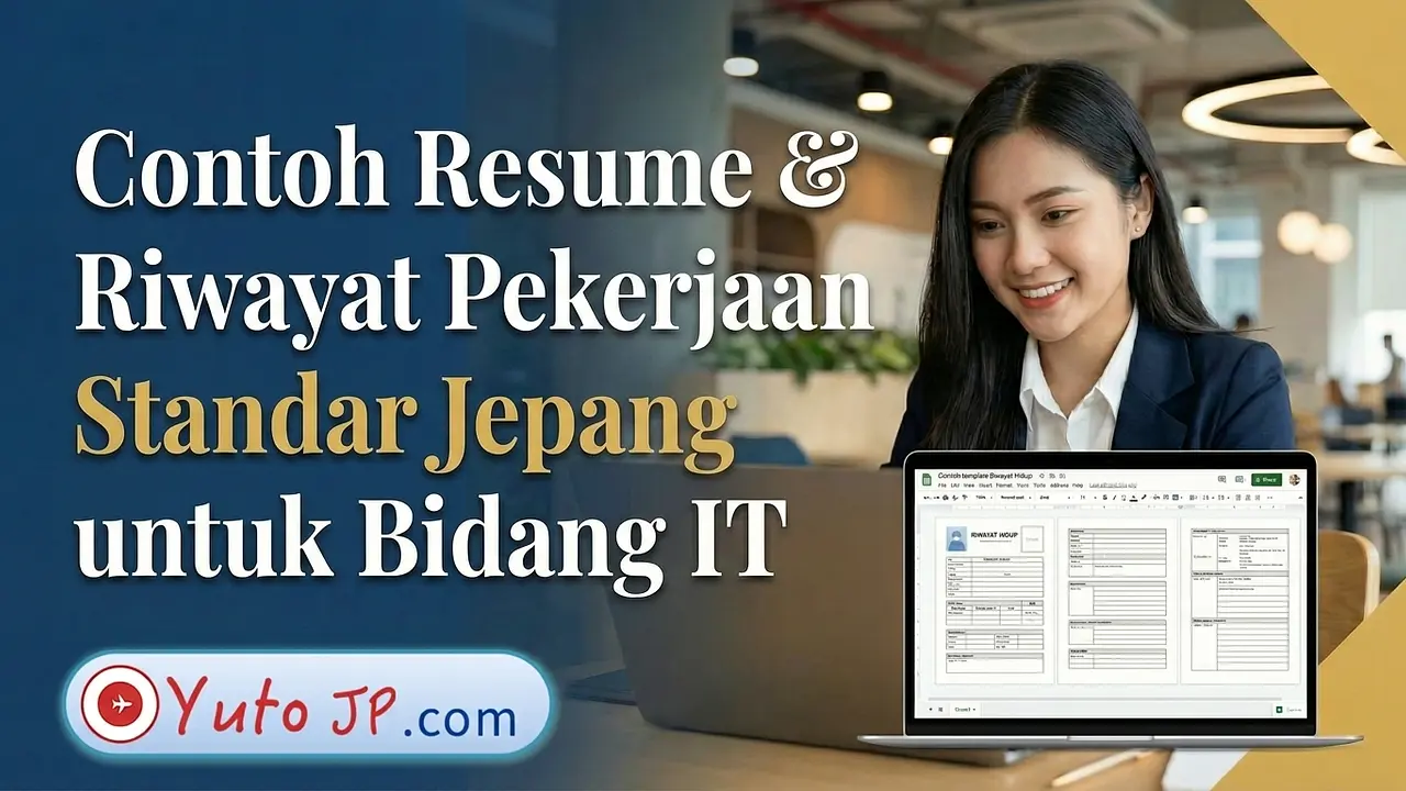 Download Template CV 履歴書 dan 職務経歴書 Standar Jepang untuk Melamar Kerja di Industri IT