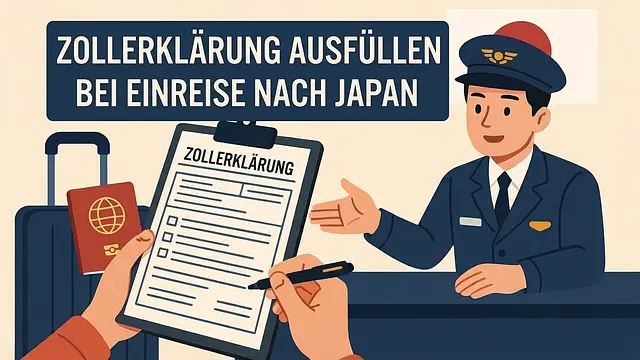 Detaillierte Anleitung zum Ausfüllen der Zollerklärung bei der Einreise nach Japan