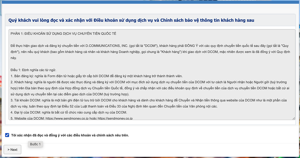 Chuyển tiền từ Nhật về Việt Nam thông qua dịch vụ DCOM