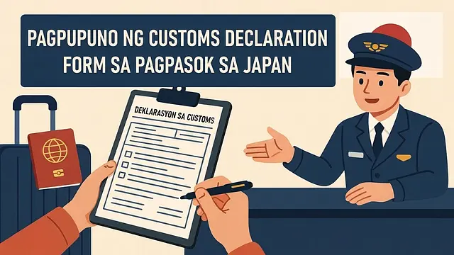 Detalyadong Gabay: Paano Punan ang Customs Declaration Form sa Pagpasok sa Japan