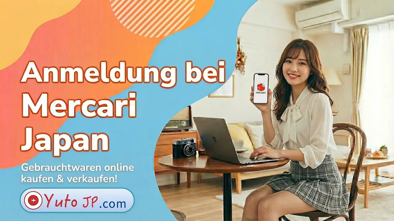 So registrierst du dich bei Mercari Japan: Gebrauchtwaren online kaufen & verkaufen – 500 Yen Bonus