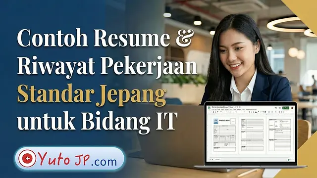 Download Template CV 履歴書 dan 職務経歴書 Standar Jepang untuk Melamar Kerja di Industri IT
