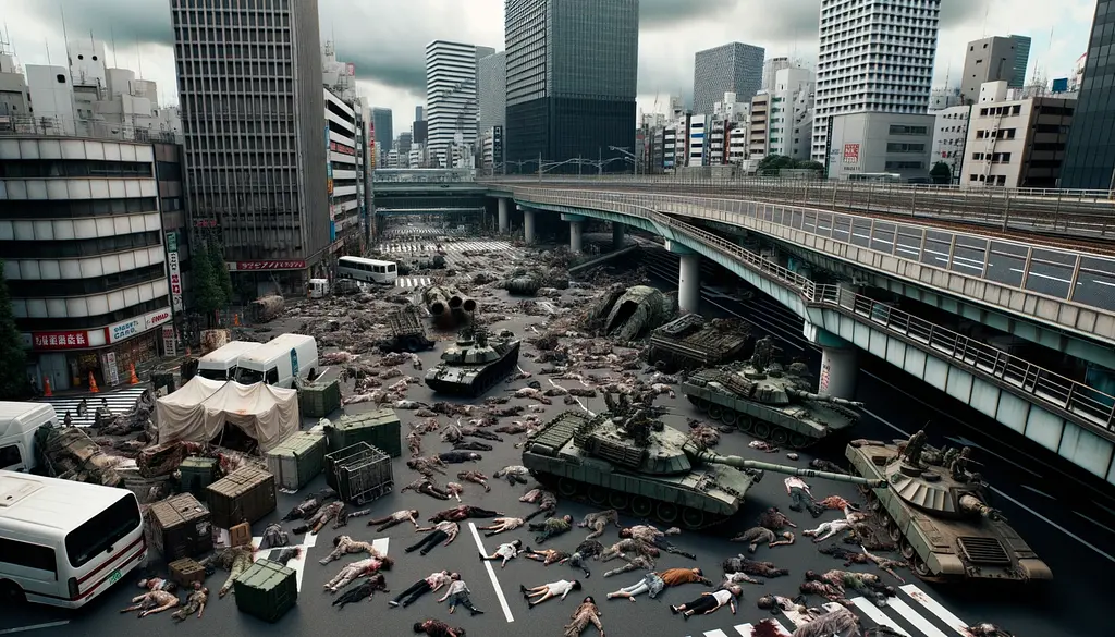 Giả sử đại dịch zombie bùng phát ở Nhật Bản - Phần 1: Sự sụp đổ của Tokyo