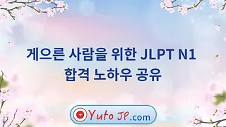 게으른 수험생을 위한 JLPT N1 합격 비결