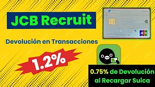 Consigue 6000 yenes al solicitar la tarjeta JCB Recruit online para compras y puntos diarios