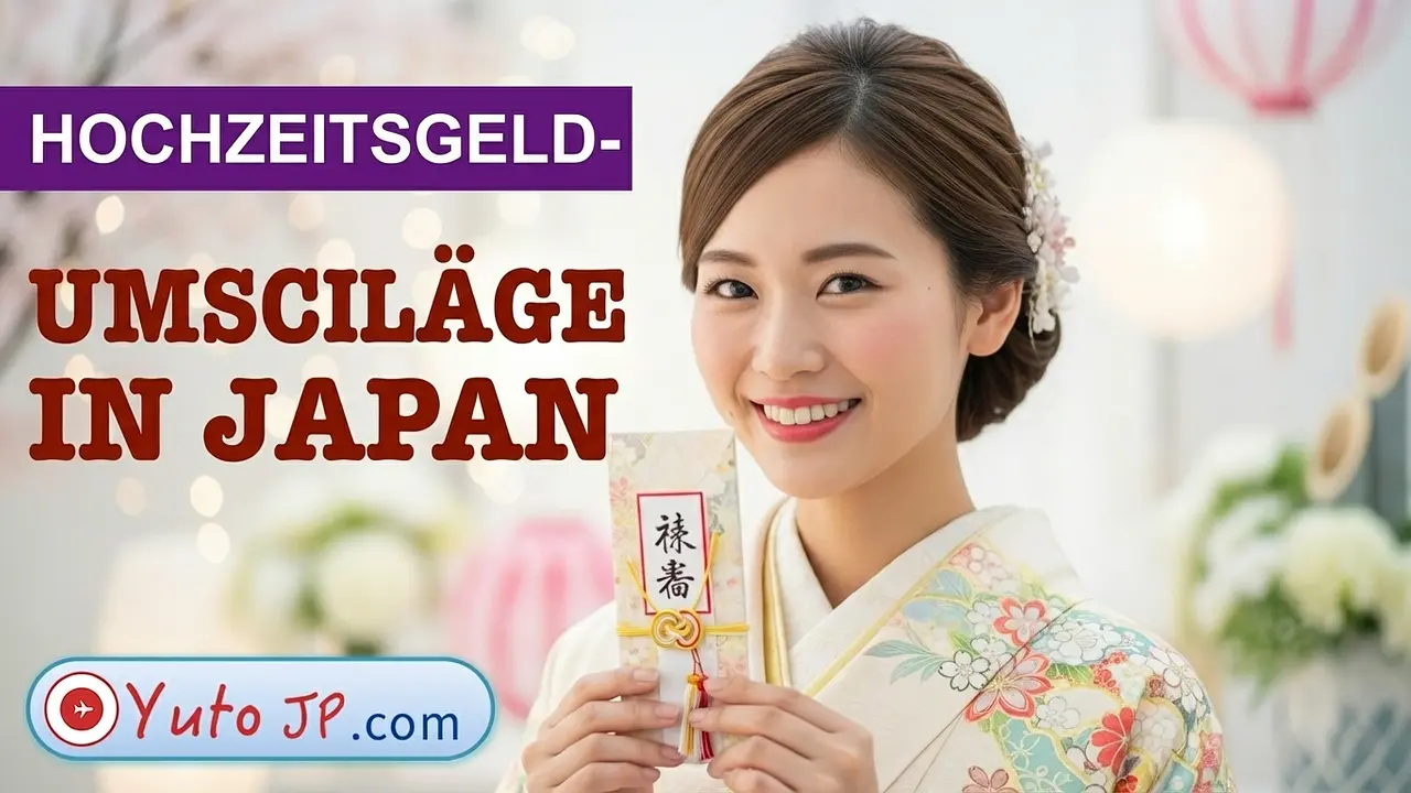 Vorbereitung von Hochzeitsumschlägen in Japan nach kultureller Etikette