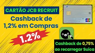 Ganhe 6000 ienes ao solicitar o cartão JCB Recruit online para compras e acumular pontos todos os dias