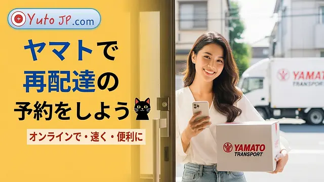 不在時にヤマト（クロネコ）の再配達をオンラインで予約する方法